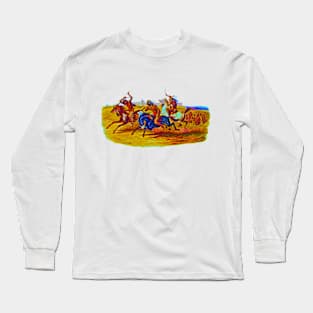 Karl Bodmer horse riding of the sioux Long Sleeve T-Shirt